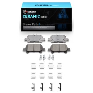 Toyota Avalon Brake Pads - Rear - R1 Concepts - Ceramic - `00-`04 Toyota Avalon Brake Pads - Rear - R1 Concepts - Ceramic - `00-`04